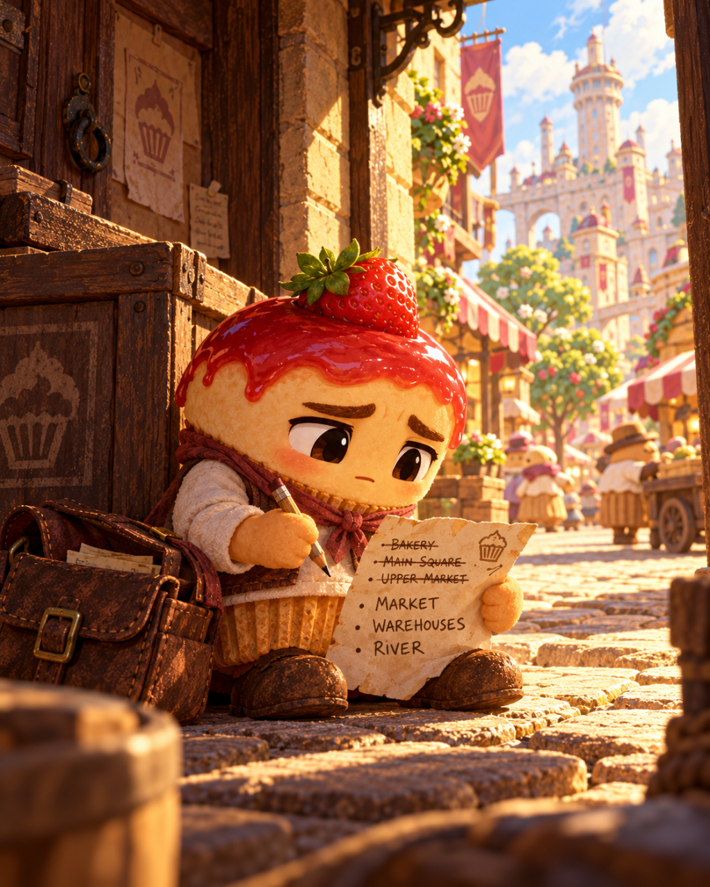 The little cheesecake makes a new list of places to look for work in the morning.